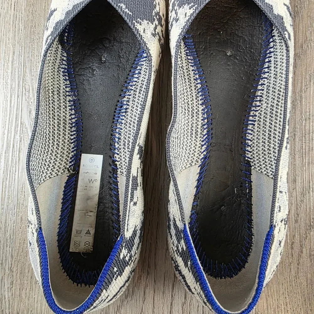 Rothy's Round Ash Gray Camo Flats Size 9
